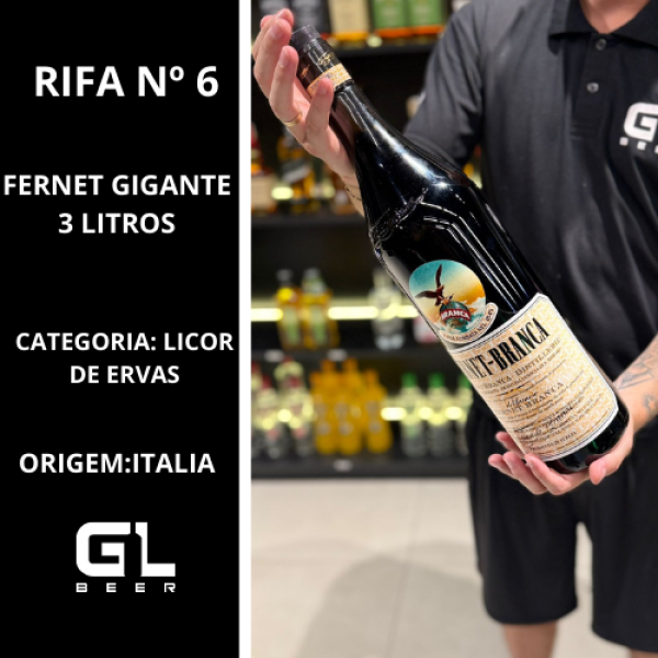 FERNET BRANCA GIGANTE ( 3 LITROS)